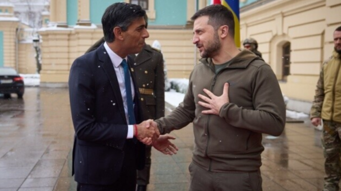 Ріші Сунаком Володимир Зеленський