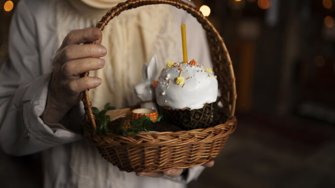 Изображение от a href=httpsru.freepik.comfree-photowoman-holding-basket-in-church-with-food-in-celebration-of-greek-easter_38673297.htm#page=4&query=&position=4&from_view=keyword&track=ai