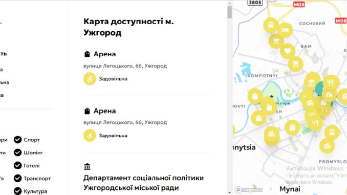 Карта доступності